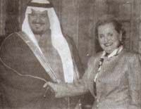 Albright with Prince Sultan