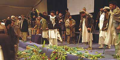 Protesting disables attack the ceremony of World Handicaps Day in Kabul