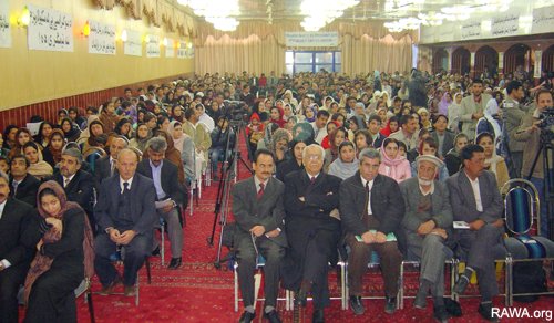 RAWA event on March 8, 2006 in Kahul