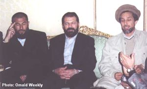 ‍پیرم قل و حسین انوری با احمد شاه مسعود